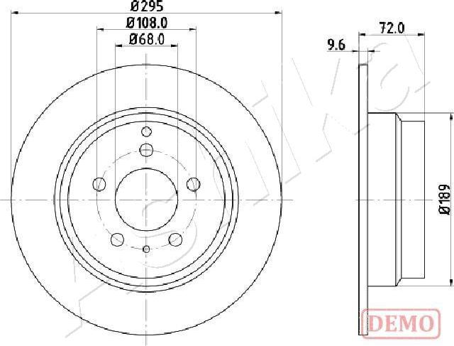 Ashika 61-00-0319C - Disque de frein cwaw.fr