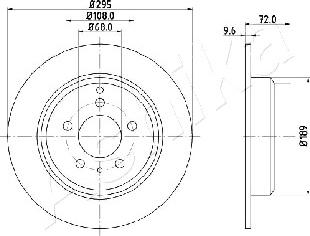 Ashika 61-00-0319 - Disque de frein cwaw.fr