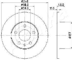 Ashika 61-00-0209 - Disque de frein cwaw.fr