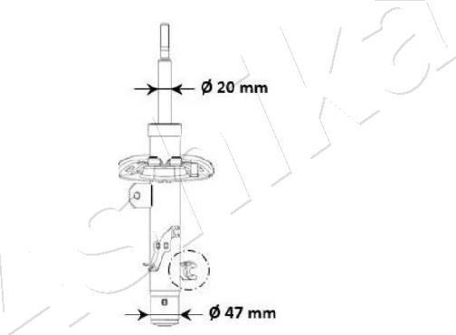 Ashika MA-00940 - Amortisseur cwaw.fr