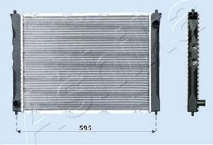 Ashika RDA012042 - Radiateur, refroidissement du moteur cwaw.fr