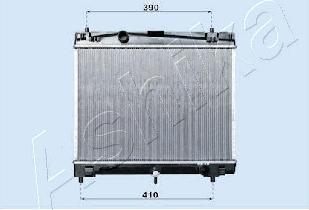 Ashika RDA153010 - Radiateur, refroidissement du moteur cwaw.fr