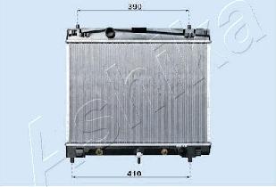 Ashika RDA153011 - Radiateur, refroidissement du moteur cwaw.fr