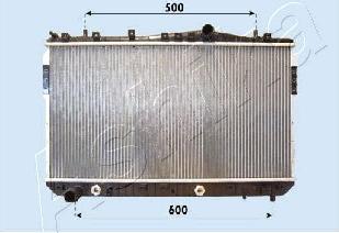 Ashika RDA313021 - Radiateur, refroidissement du moteur cwaw.fr