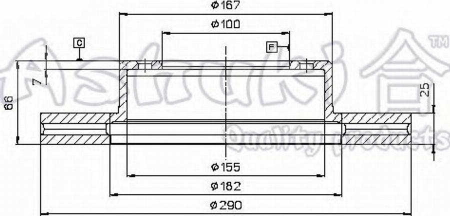 Ashuki 0990-5702 - Disque de frein cwaw.fr