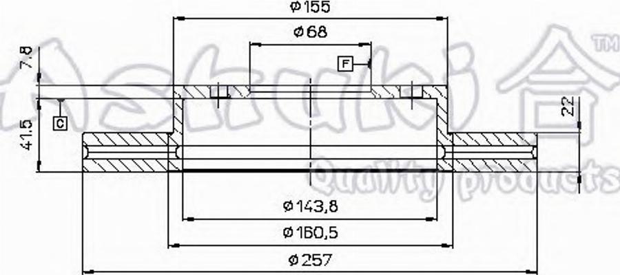 Ashuki 0990-6501 - Disque de frein cwaw.fr