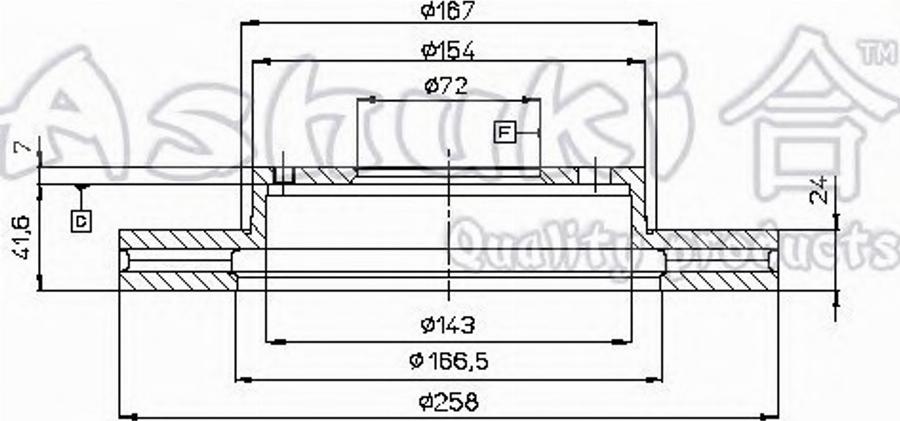 Ashuki 0990-8403 - Disque de frein cwaw.fr