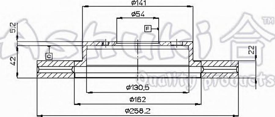 Ashuki 0990-8402 - Disque de frein cwaw.fr