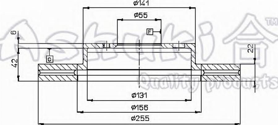 Ashuki 0990-3302 - Disque de frein cwaw.fr