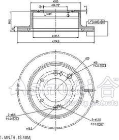 Ashuki 0993-9030 - Disque de frein cwaw.fr