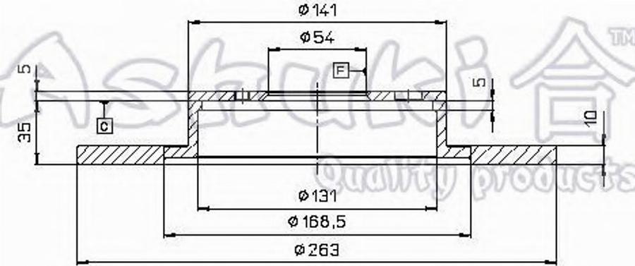 Ashuki 0993-4002 - Disque de frein cwaw.fr