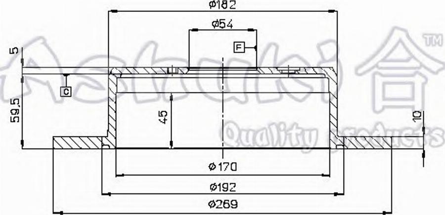 Ashuki 0993-2002 - Disque de frein cwaw.fr