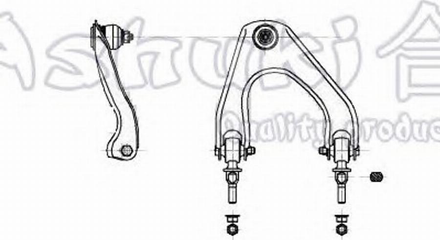 Ashuki 1479-1004 - Bras de liaison, suspension de roue cwaw.fr