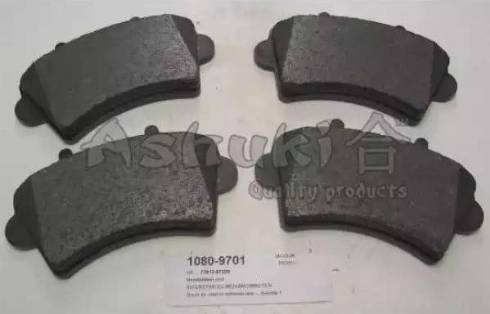 Ashuki 1080-9701 - Kit de plaquettes de frein, frein à disque cwaw.fr