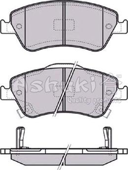 Ashuki 1080-0212 - Kit de plaquettes de frein, frein à disque cwaw.fr