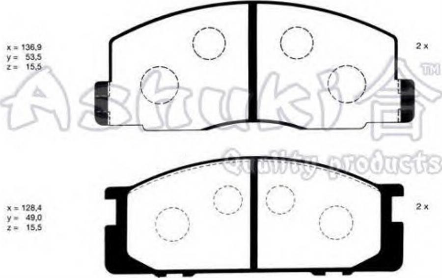 Ashuki 1080-2402 - Contact d'avertissement, usure des plaquettes de frein cwaw.fr