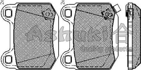 Ashuki 1083-9401 - Kit de plaquettes de frein, frein à disque cwaw.fr