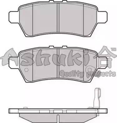 Ashuki 1083-0501 - Kit de plaquettes de frein, frein à disque cwaw.fr