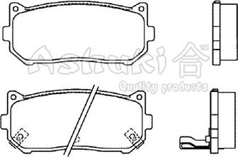 Ashuki 1083-1030 - Kit de plaquettes de frein, frein à disque cwaw.fr