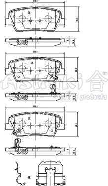 Ashuki 1083-2130 - Kit de plaquettes de frein, frein à disque cwaw.fr