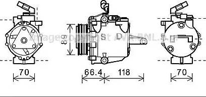 Ashuki C550-39 - Compresseur, climatisation cwaw.fr