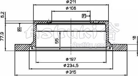 Ashuki C658-01 - Disque de frein cwaw.fr