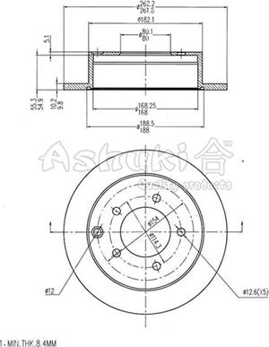 Ashuki C653-17 - Disque de frein cwaw.fr