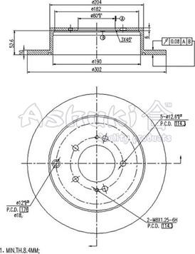 Ashuki C652-40 - Disque de frein cwaw.fr