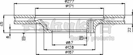 Ashuki C652-20 - Disque de frein cwaw.fr