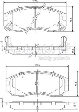 Ashuki C003-01 - Kit de plaquettes de frein, frein à disque cwaw.fr