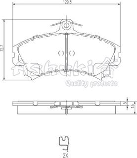 Ashuki C003-12 - Kit de plaquettes de frein, frein à disque cwaw.fr