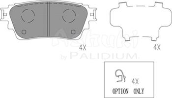 Ashuki C003-17 - Kit de plaquettes de frein, frein à disque cwaw.fr