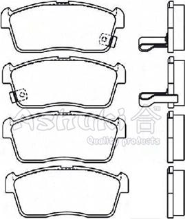 Ashuki D091-08 - Kit de plaquettes de frein, frein à disque cwaw.fr