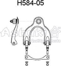 Ashuki H584-05 - Bras de liaison, suspension de roue cwaw.fr