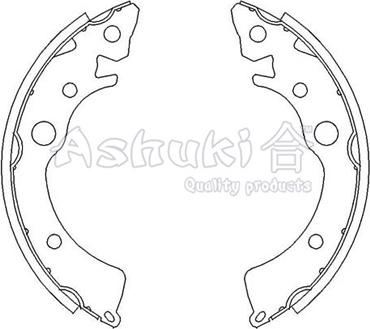 Ashuki H048-07 - Jeu de mâchoires de frein cwaw.fr