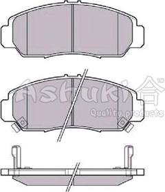 Ashuki H025-40 - Kit de plaquettes de frein, frein à disque cwaw.fr