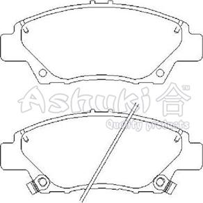 Ashuki H025-65 - Kit de plaquettes de frein, frein à disque cwaw.fr