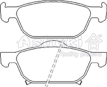 Ashuki H025-68 - Kit de plaquettes de frein, frein à disque cwaw.fr