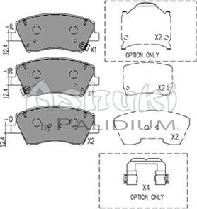 Ashuki I043-26 - Kit de plaquettes de frein, frein à disque cwaw.fr