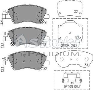 Ashuki I043-28 - Kit de plaquettes de frein, frein à disque cwaw.fr