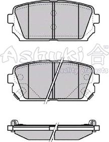 Ashuki I042-67 - Kit de plaquettes de frein, frein à disque cwaw.fr