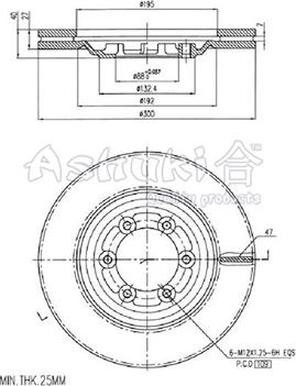 Ashuki IS606-04 - Disque de frein cwaw.fr