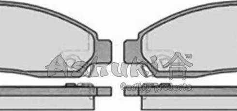 Ashuki IS015-50 - Kit de plaquettes de frein, frein à disque cwaw.fr