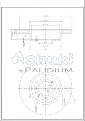 Ashuki K016-69 - Disque de frein cwaw.fr