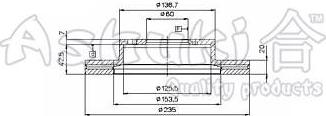 Ashuki K016-09 - Disque de frein cwaw.fr