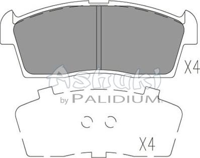 Ashuki K012-49 - Kit de plaquettes de frein, frein à disque cwaw.fr