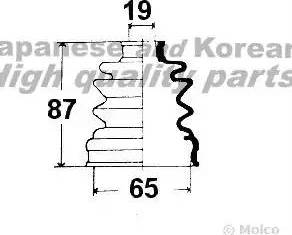 Ashuki K078-60 - Joint-soufflet, arbre de commande cwaw.fr