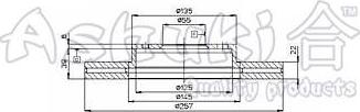 Ashuki M605-10 - Disque de frein cwaw.fr