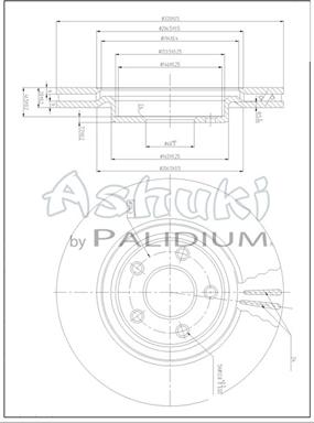 Ashuki N013-94 - Disque de frein cwaw.fr