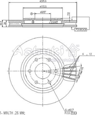 Ashuki N013-93 - Disque de frein cwaw.fr